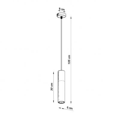 Lampa wisząca BORGIO 1 biały (SL.0647)